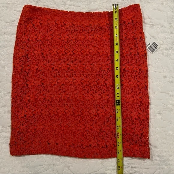 Forever 21 orange crochet mini skirt size large - Picture 3 of 3